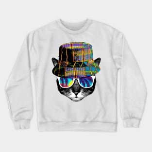 Cat summer vibes Crewneck Sweatshirt